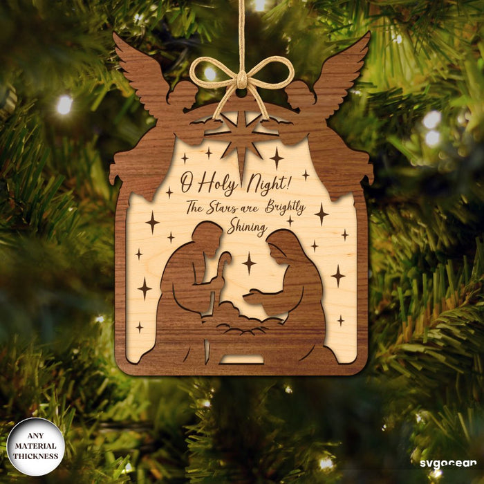 Nativity Scene Ornament Bundle - Svg Ocean