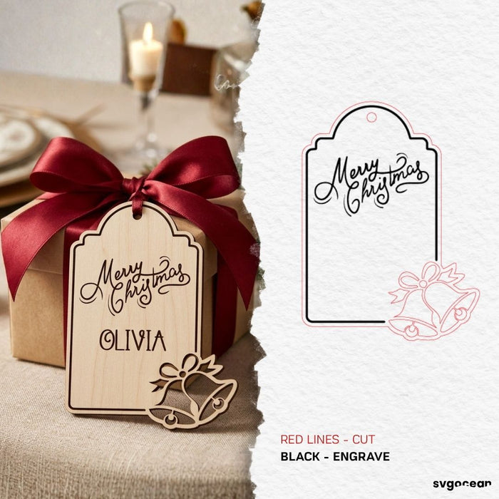 Christmas Gift Tag SVG Bundle - Svg Ocean