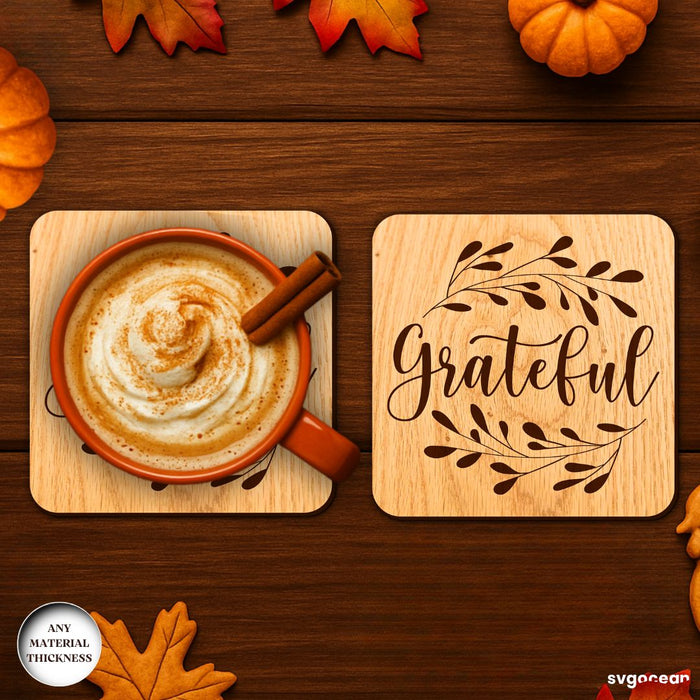 Thanksgiving Coasters SVG Bundle - Svg Ocean