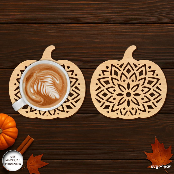 Autumn Leaves Coasters SVG Bundle - SvgOcean