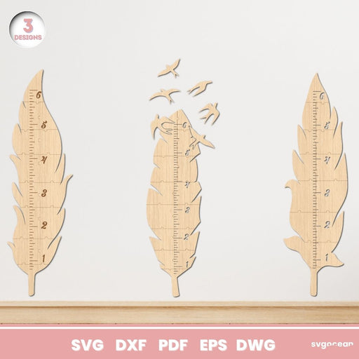 Feather Growth Charts Bundle - Svg Ocean