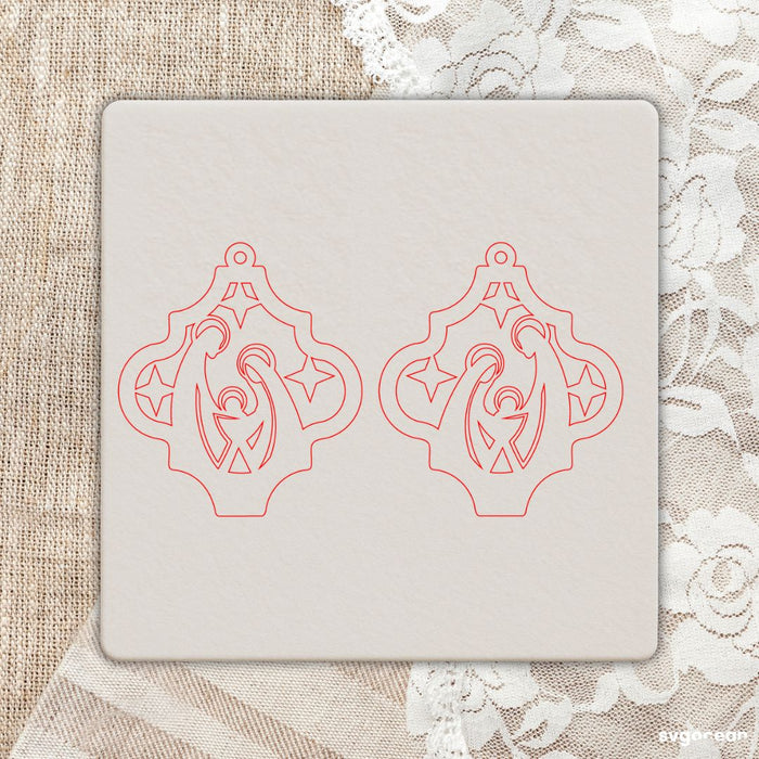 Nativity Scene Earrings Bundle - Svg Ocean