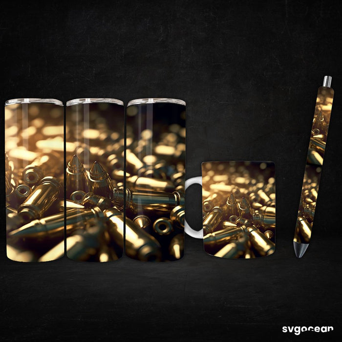 Bullet Cartridge Wrap - Svg Ocean