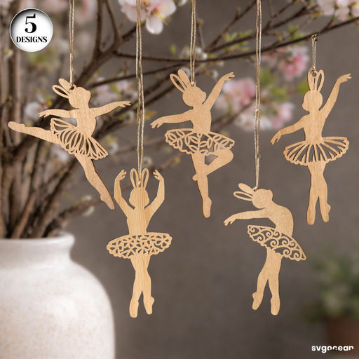 Easter Bunny Ballerina SVG Bundle - Svg Ocean