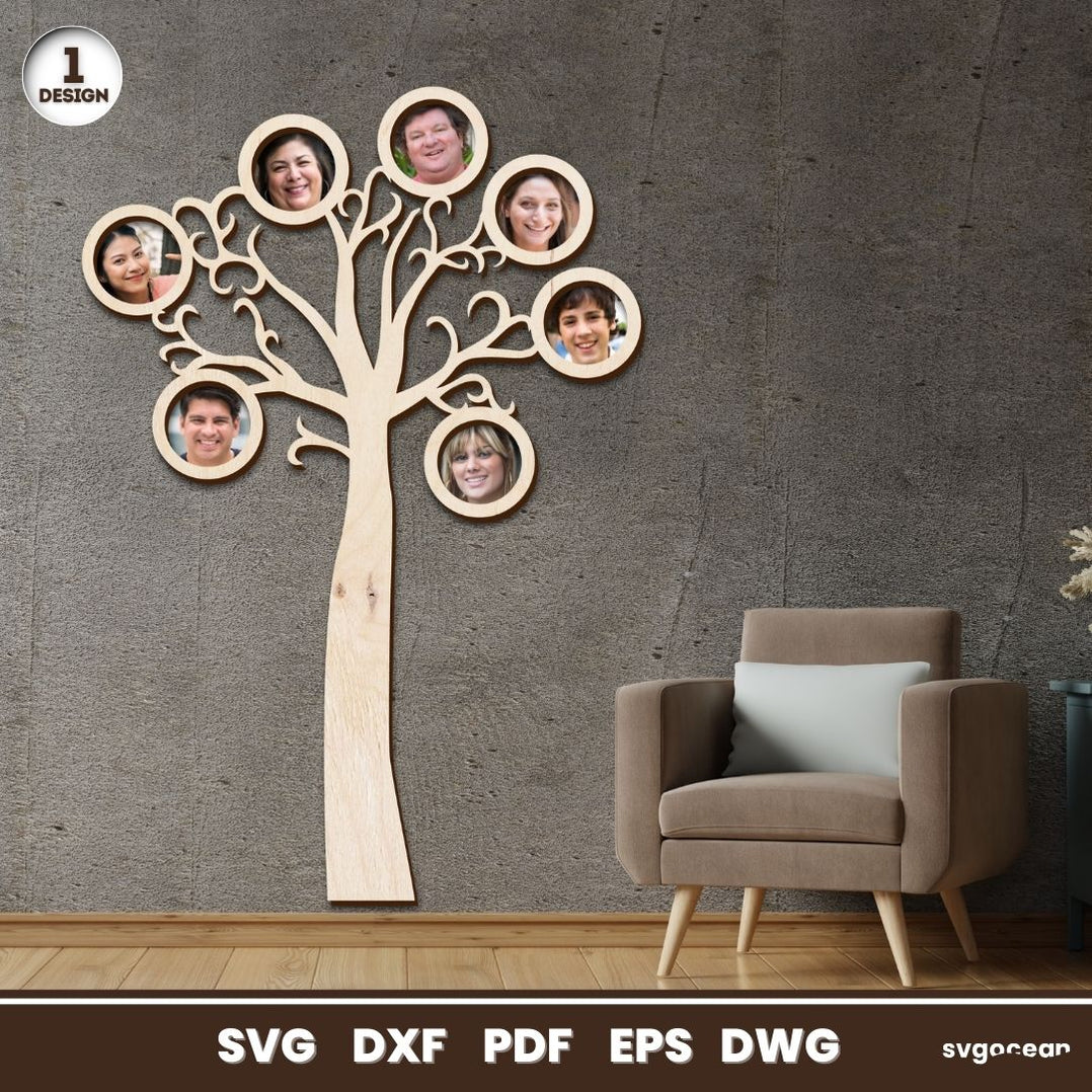Family Tree Photo Frame - Svg Ocean — svgocean