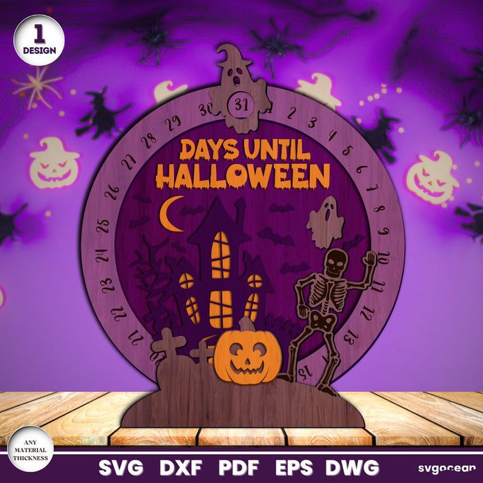 Halloween Countdown Laser Cut - Svg Ocean