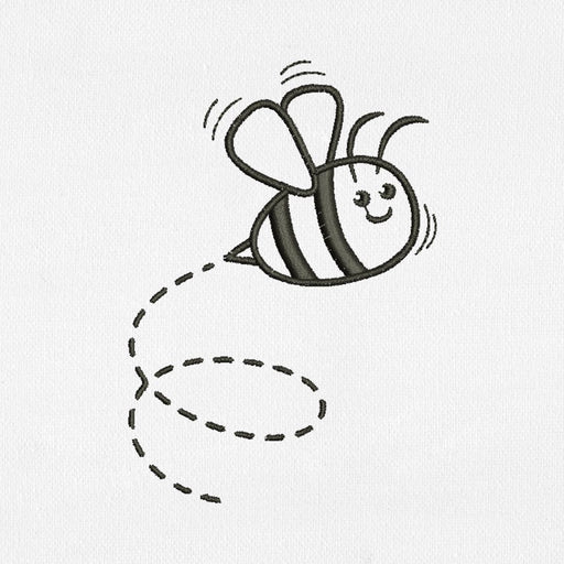 Cute Bee for Machine Embroidery - Svg Ocean