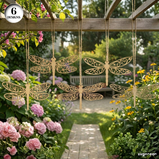 Spring Dragonfly Ornaments SVG Bundle - Svg Ocean