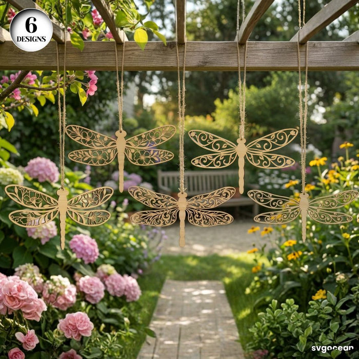 Spring Dragonfly Ornaments SVG Bundle - Svg Ocean