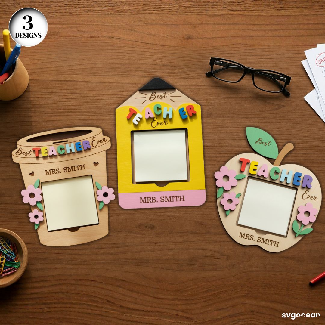 Sticky Note Pad Holder SVG Bundle - Svg Ocean — svgocean