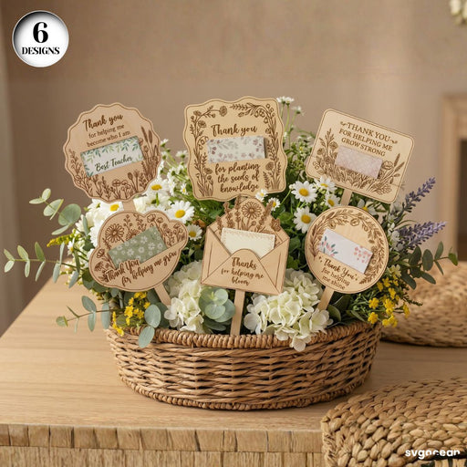 Teacher Gift Card Holder SVG Bundle - Svg Ocean