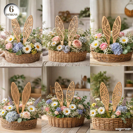 Easter Bunny Ears Laser Cut Bundle - Svg Ocean