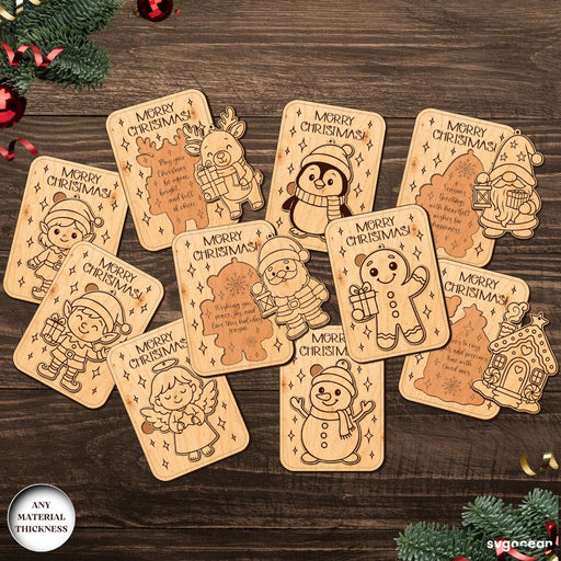 Christmas Cards Ornament SVG Bundle - Svg Ocean