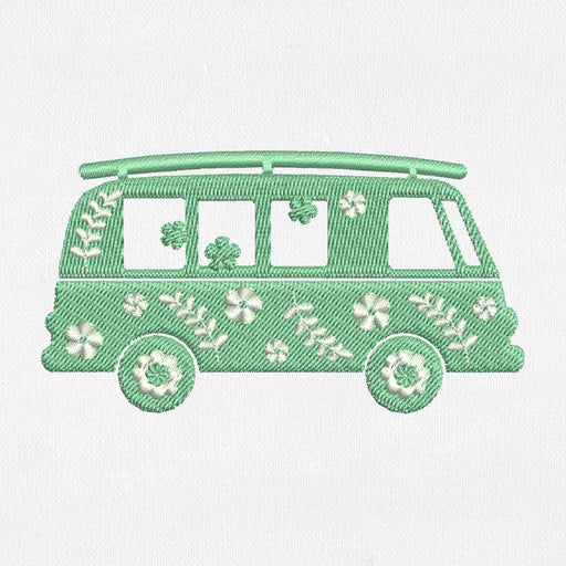 Hippie Bus for Machine Embroidery - Svg Ocean