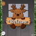 Reindeer Door Sign Laser Cut - Svg Ocean