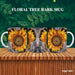 Sunflower on Bark Mug Wrap - Svg Ocean