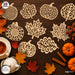 Autumn Leaves Coasters SVG Bundle - SvgOcean