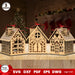 Gingerbread Christmas Houses Laser Cut - Svg Ocean