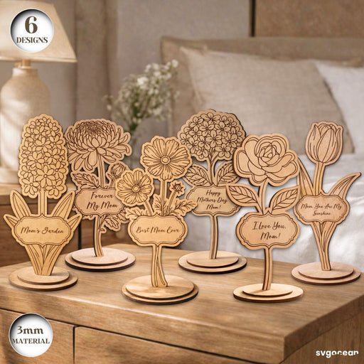 Mother's Day Flowers SVG Bundle - Svg Ocean