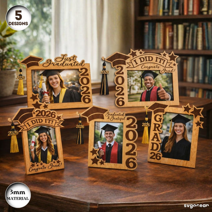 Graduation Photo Frames Bundle - Svg Ocean