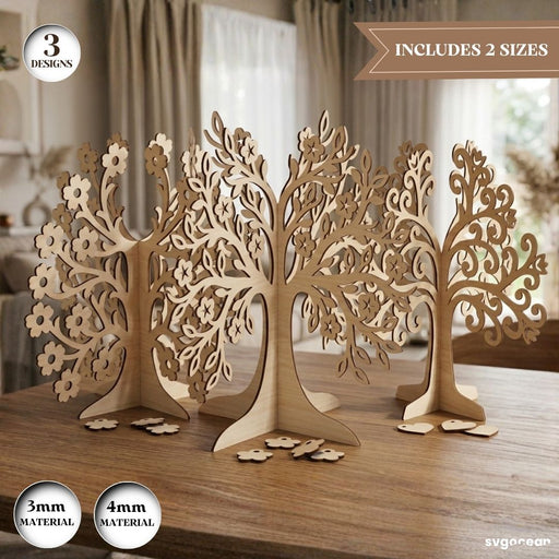 3D Family Tree Stand SVG Bundle - Svg Ocean