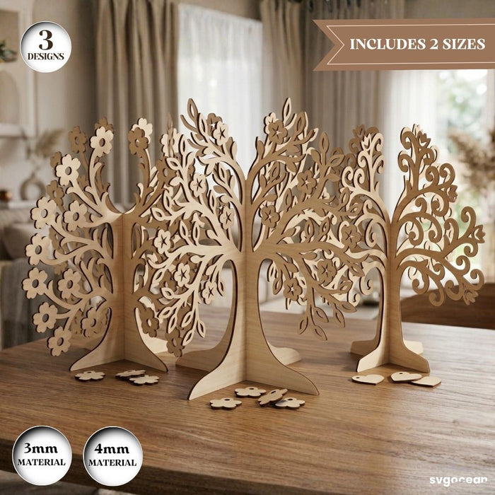 3D Family Tree Stand SVG Bundle - Svg Ocean