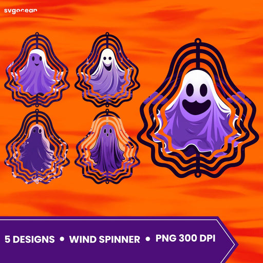 Ghost Wind Spinner Sublimation - svgocean