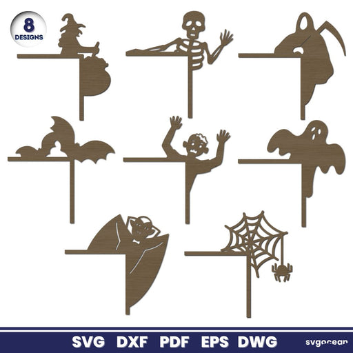 Halloween Door Corners Laser Cut - Svg Ocean