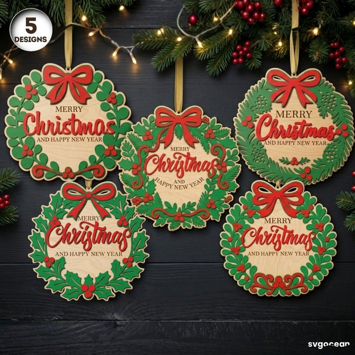 Christmas Door Sign Svg Bundle - Svg Ocean