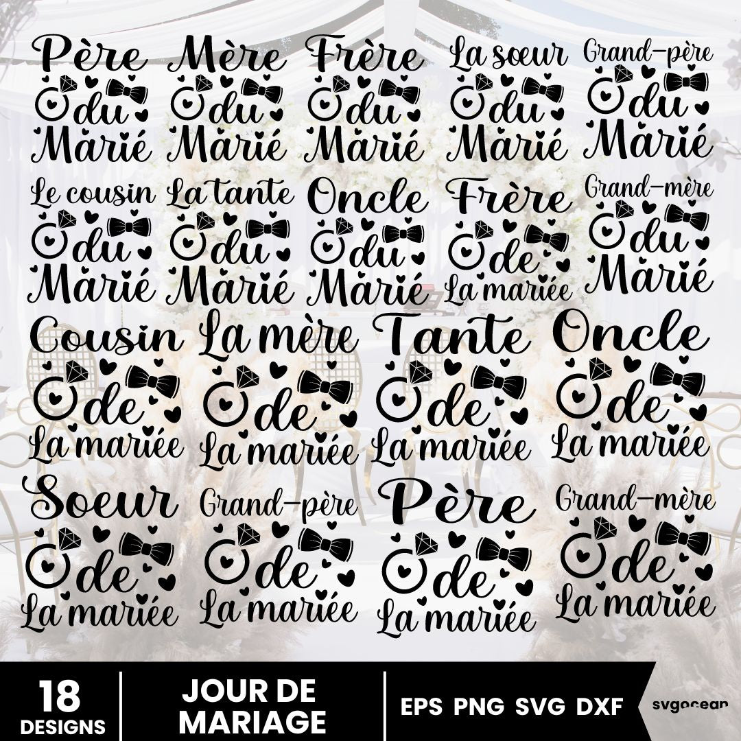 French Wedding Quotes SVG Bundle - Svg Ocean — svgocean