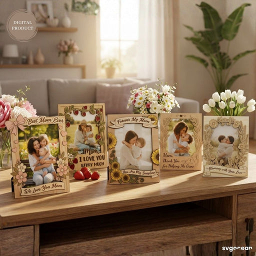 Mother's Day Photo Frames SVG Bundle - Svg Ocean