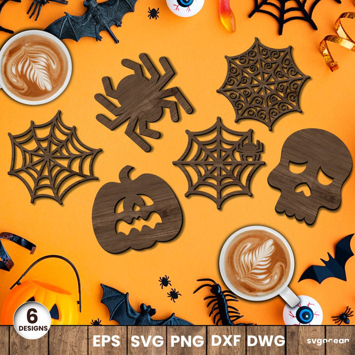 Wooden Coasters Laser Cut Megabundle - Svg Ocean