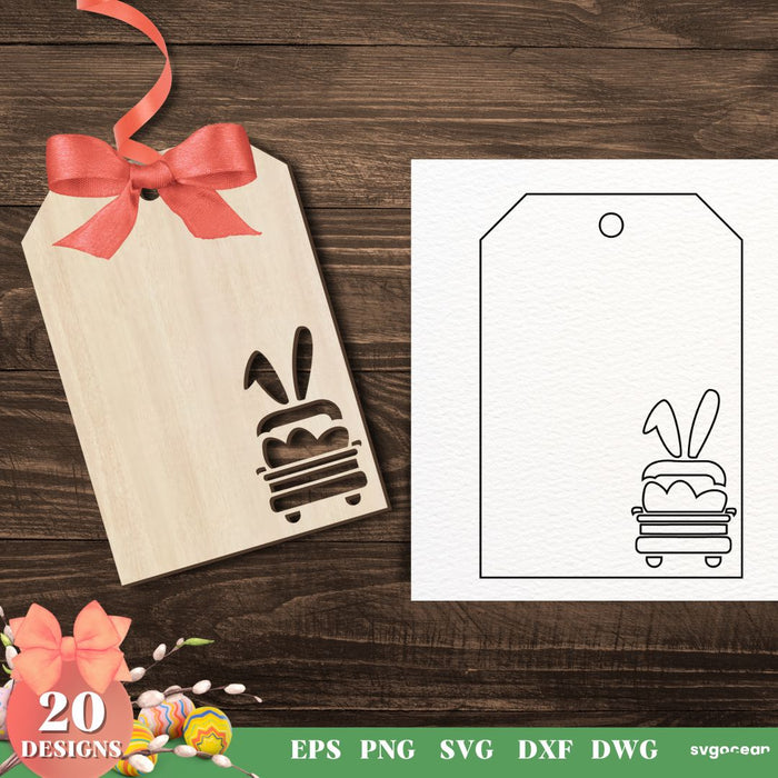 Easter Gift Tags Svg Bundle - Svg Ocean