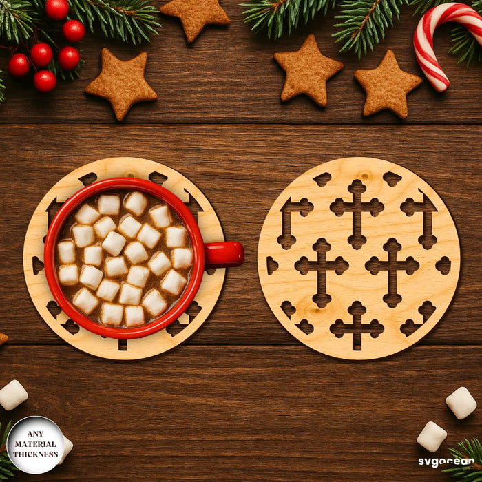 Nativity Coffee Coasters SVG Bundle - Svg Ocean