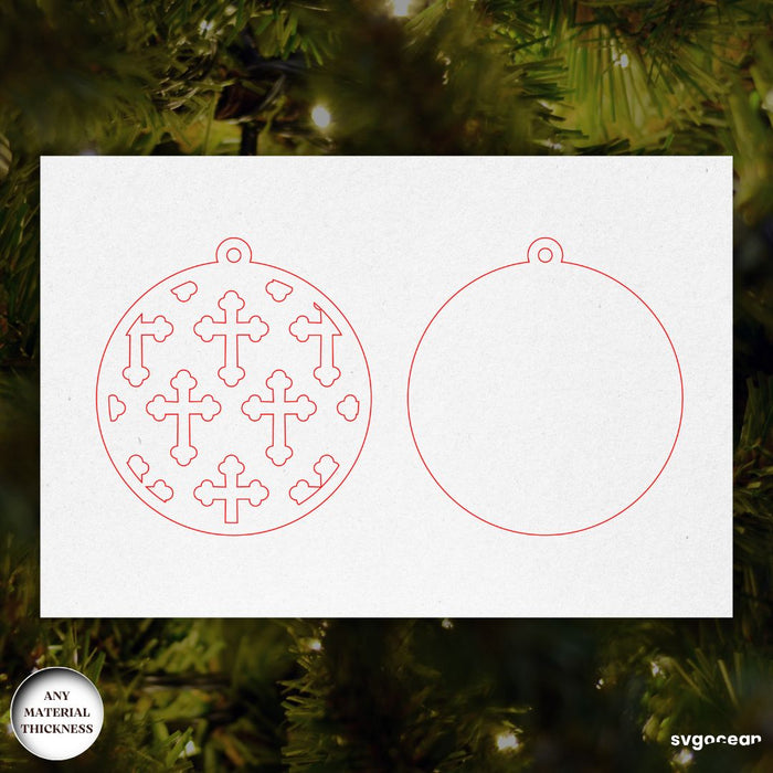 Christmas Nativity Ornament Bundle - Svg Ocean