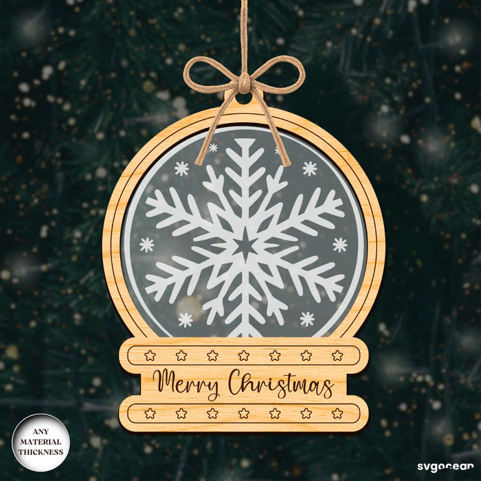 Christmas Snowglobe Ornaments SVG Bundle - Svg Ocean