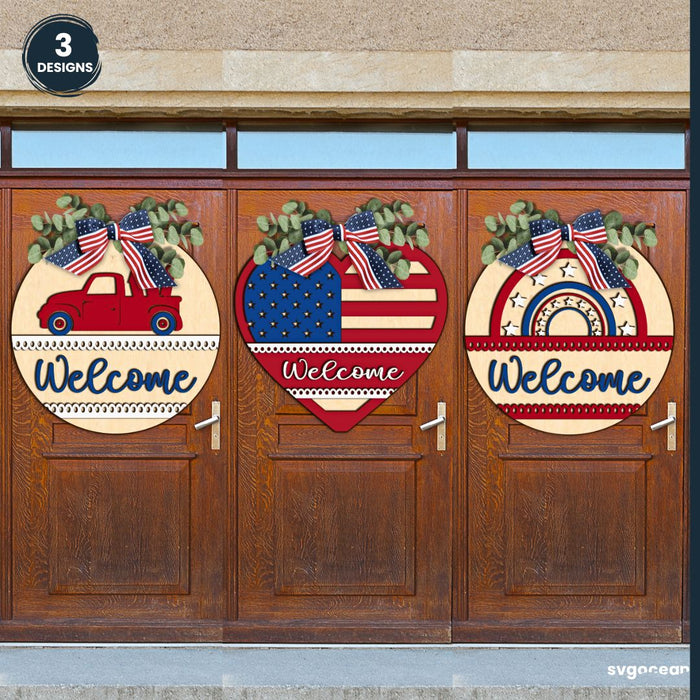 Welcome Sign Laser Cut Megabundle - Svg Ocean