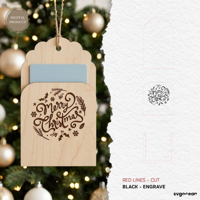 Christmas Gift Card Holders SVG Bundle - Svg Ocean