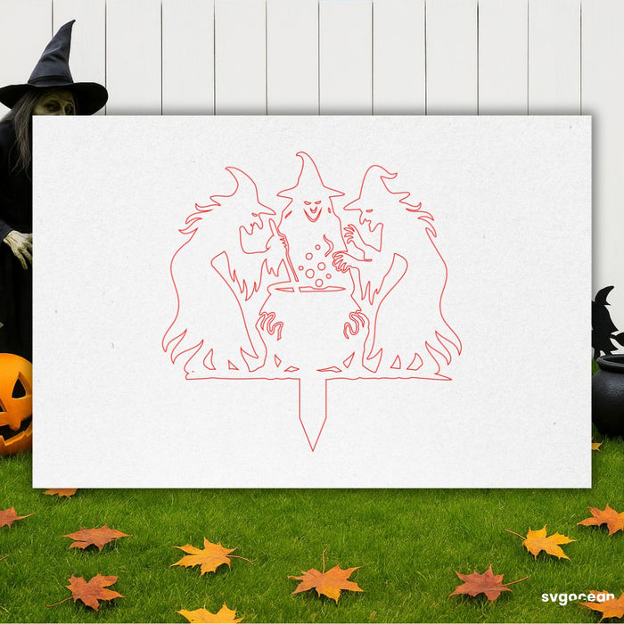 Halloween Garden Stakes Bundle - Svg Ocean