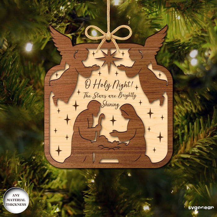 Nativity Scene Ornament Bundle - Svg Ocean