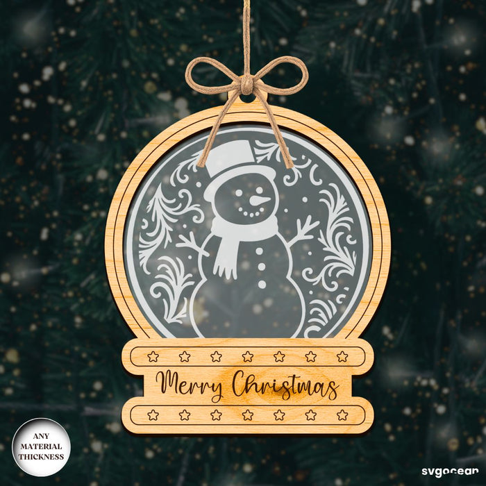 Christmas Snowglobe Ornaments SVG Bundle - Svg Ocean