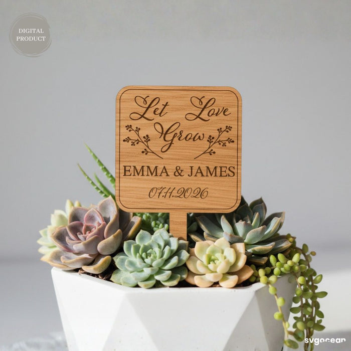 Wedding Plant Tags SVG Bundle - Svg Ocean