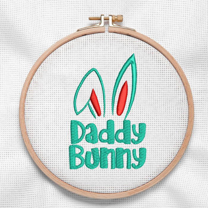 Easter Daddy Bunny for Machine Embroidery - Svg Ocean
