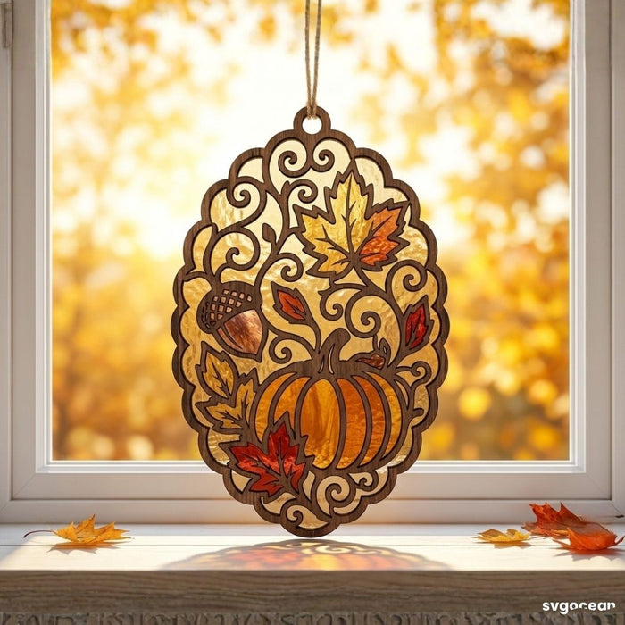 Fall Suncatcher Laser Cut Bundle - Svg Ocean