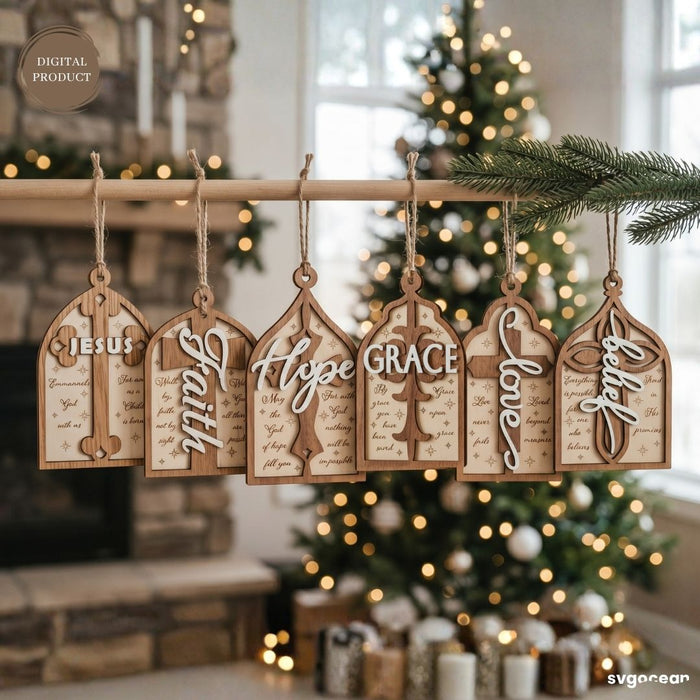 Nativity Ornaments Laser Cut Bundle - Svg Ocean