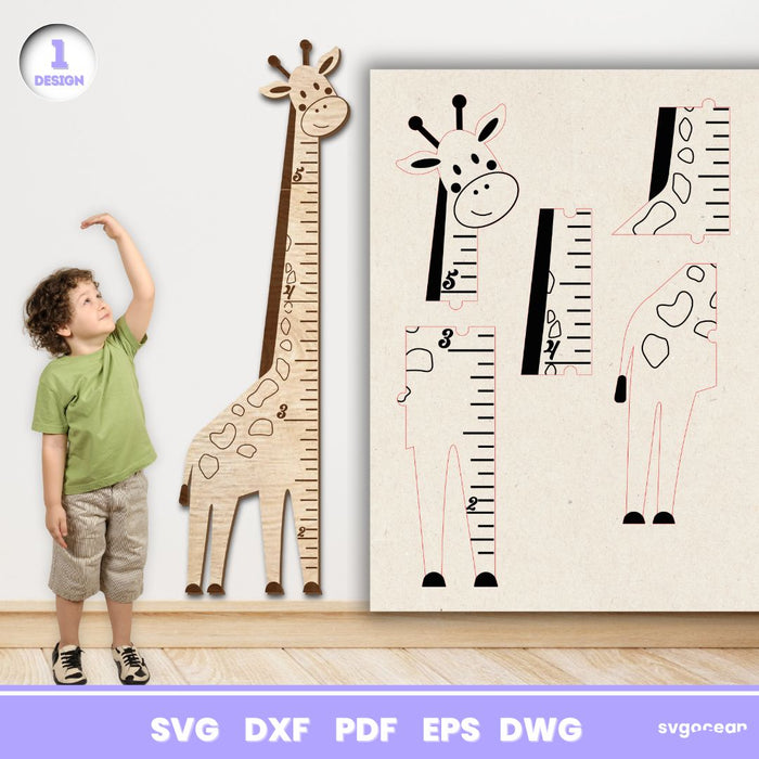 Animals Height Chart Rulers - Svg Ocean — svgocean