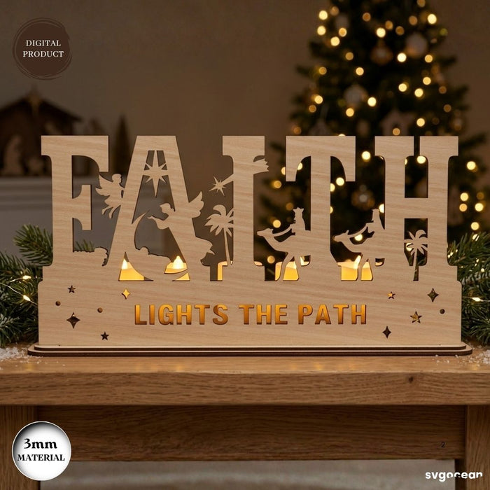 Nativity Candle Holder SVG Bundle - Svg Ocean