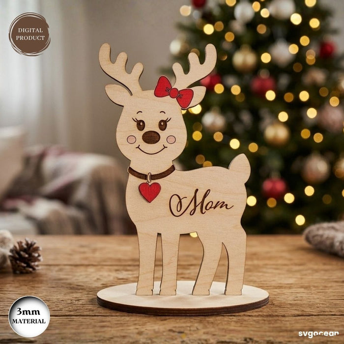 Christmas Reindeer Family SVG Bundle - Svg Ocean