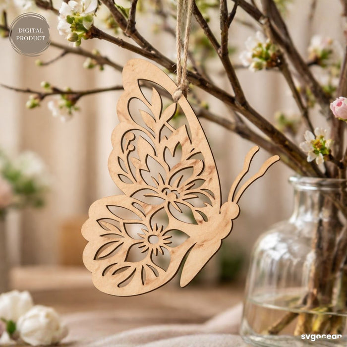 Spring Butterfly Ornaments SVG Bundle