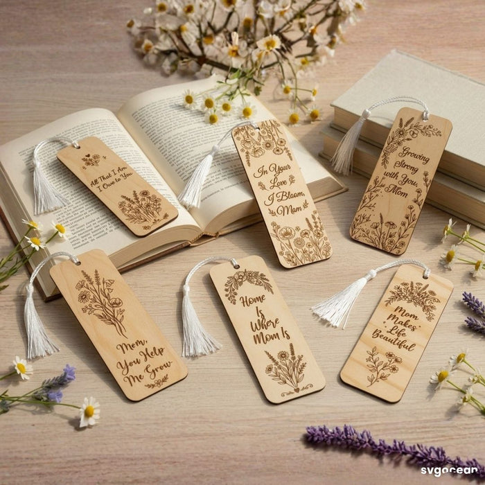 Mother's Day Bookmarks SVG Bundle - Svg Ocean